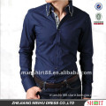 100% cotton contrast color slim fit fashion casual shirts for men